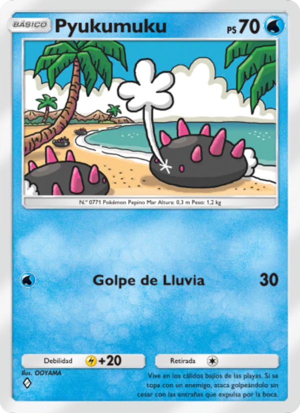 Pyukumuku 090 — Genes Formidables (Spanish Pokémon TCG card)