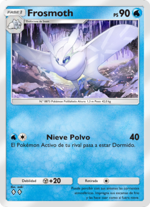 Frosmoth 093 — Genes Formidables (Spanish Pokémon TCG card)