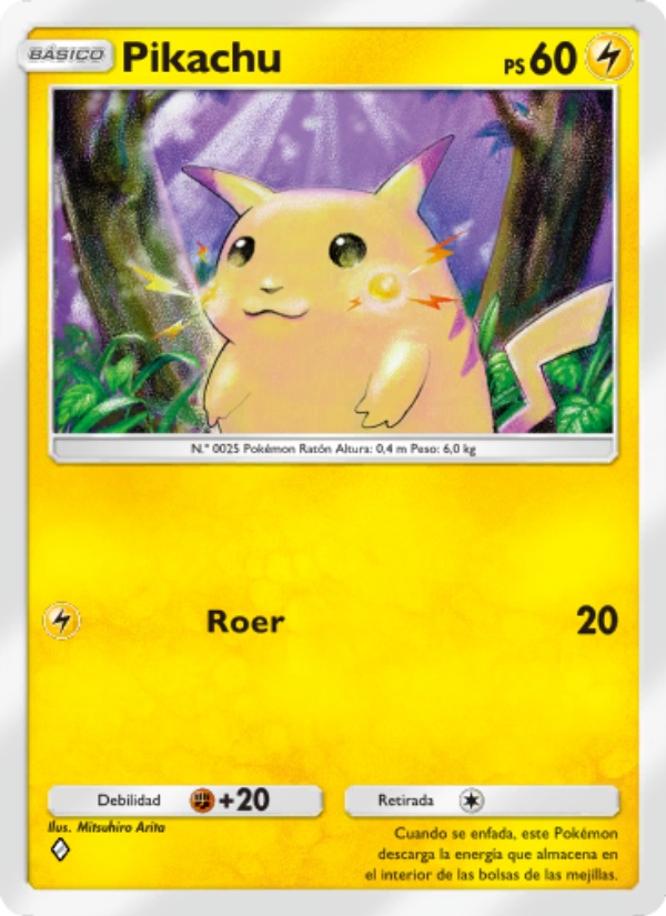 Pikachu 094 — Genes Formidables (Spanish Pokémon TCG card)