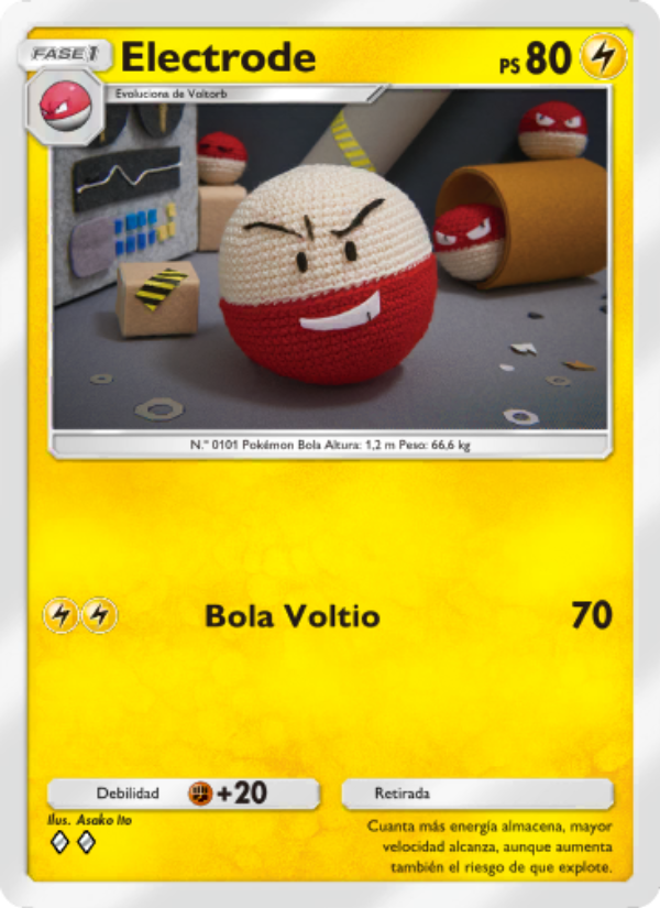Electrode 100 — Genes Formidables (Spanish Pokémon TCG card)