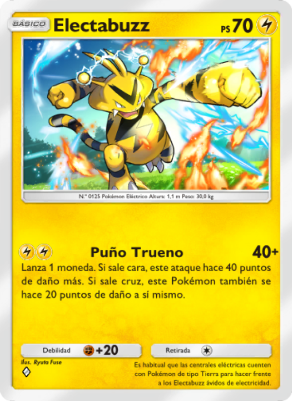 Electabuzz 101 — Genes Formidables (Spanish Pokémon TCG card)