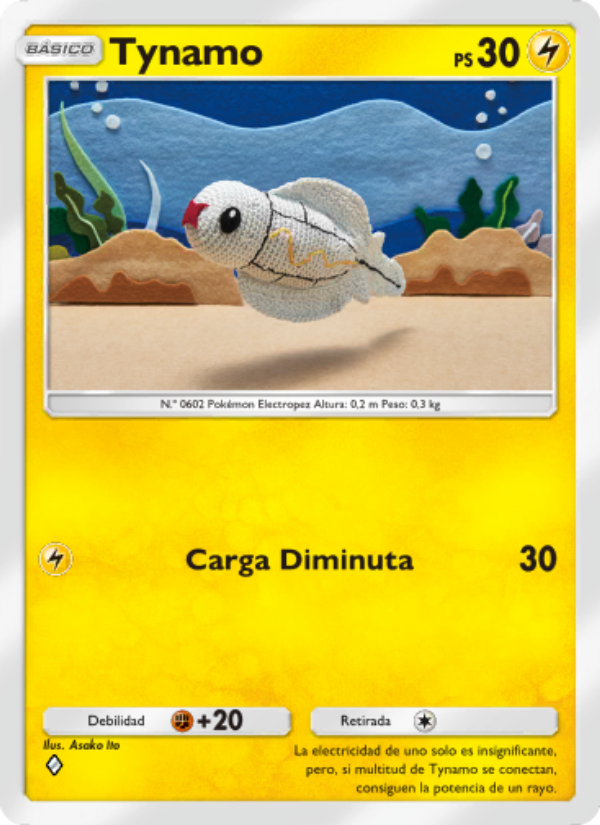 Tynamo 107 — Genes Formidables (Spanish Pokémon TCG card)