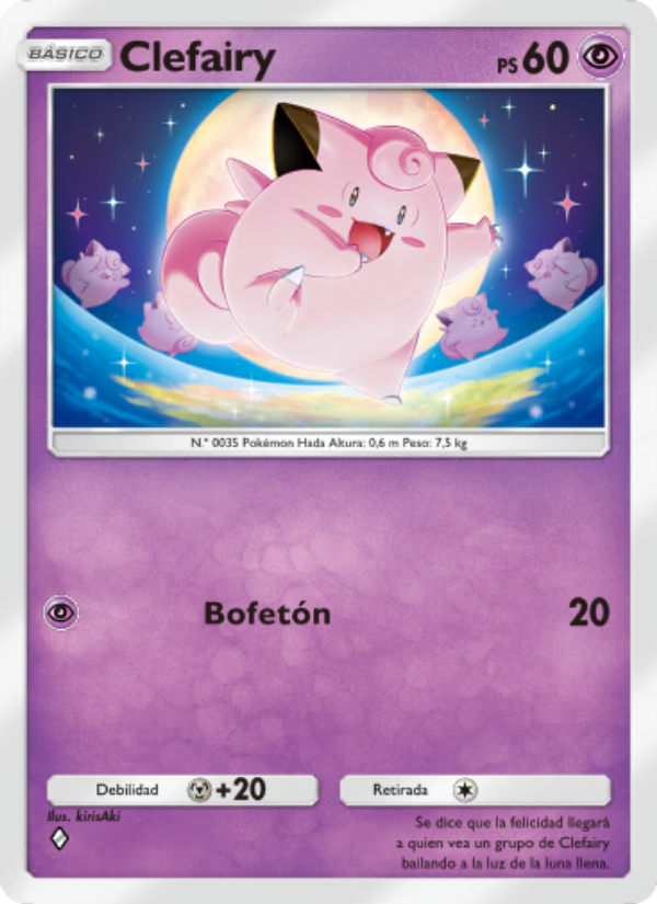 Clefairy 113 — Genes Formidables (Spanish Pokémon TCG card)