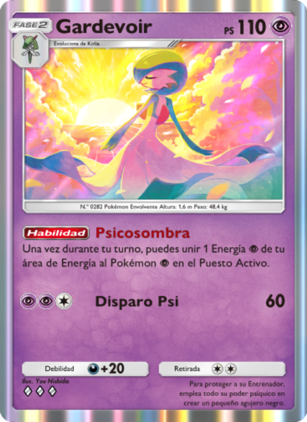 Gardevoir 132 — Genes Formidables (Spanish Pokémon TCG card)