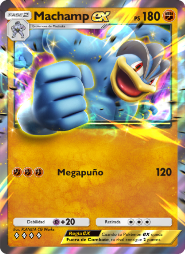 Machamp ex 146 — Genes Formidables (Spanish Pokémon TCG card)