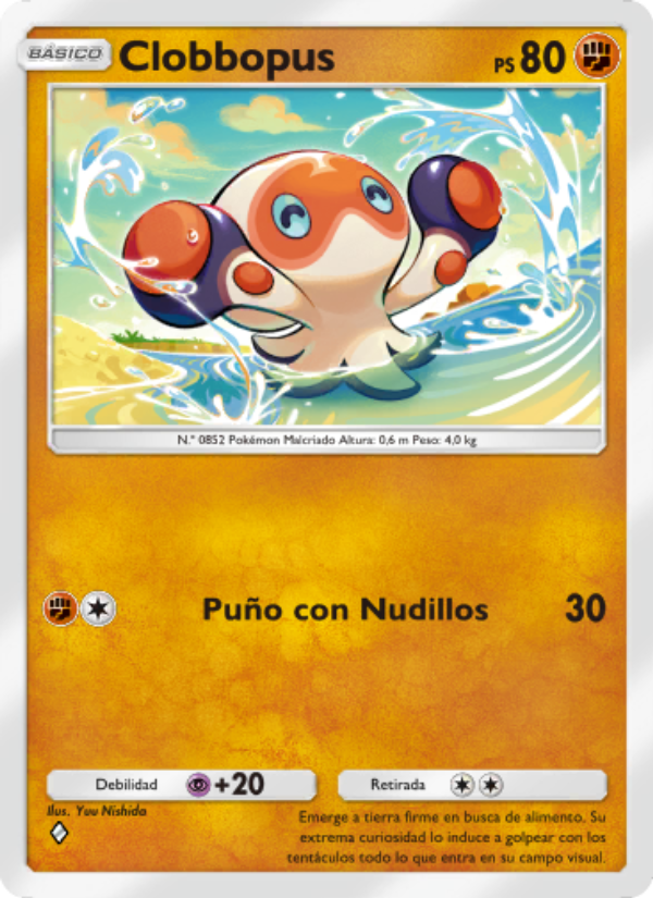 Clobbopus 162 — Genes Formidables (Spanish Pokémon TCG card)
