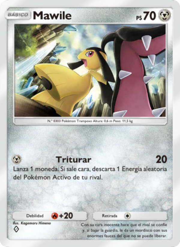 Mawile 178 — Genes Formidables (Spanish Pokémon TCG card)