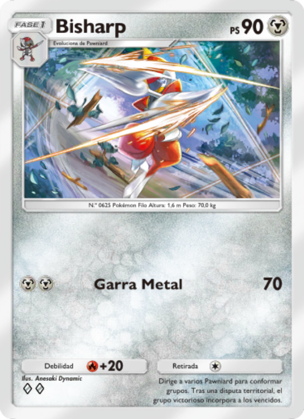 Bisharp 180 — Genes Formidables (Spanish Pokémon TCG card)