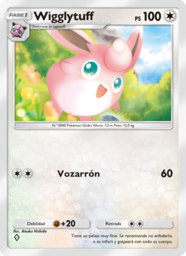 Wigglytuff 194 — Genes Formidables (Spanish Pokémon TCG card)