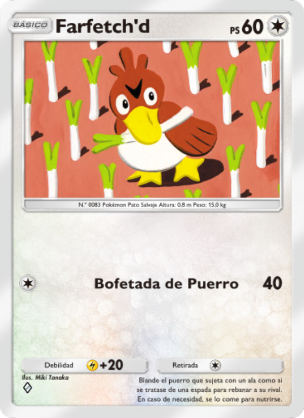 Farfetch'd 198 — Genes Formidables (Spanish Pokémon TCG card)