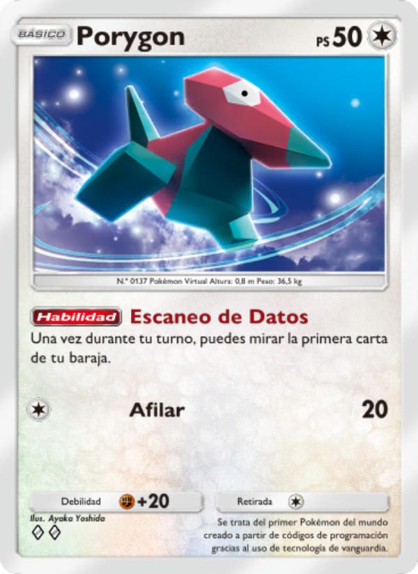 Porygon 209 — Genes Formidables (Spanish Pokémon TCG card)