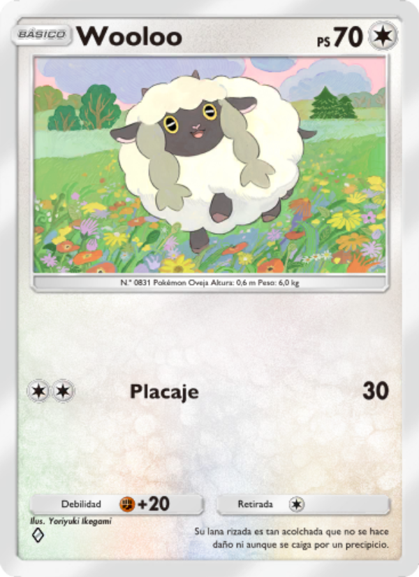 Wooloo 214 — Genes Formidables (Spanish Pokémon TCG card)