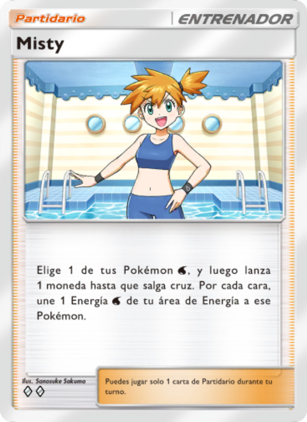 Misty 220 — Genes Formidables (Spanish Pokémon TCG card)