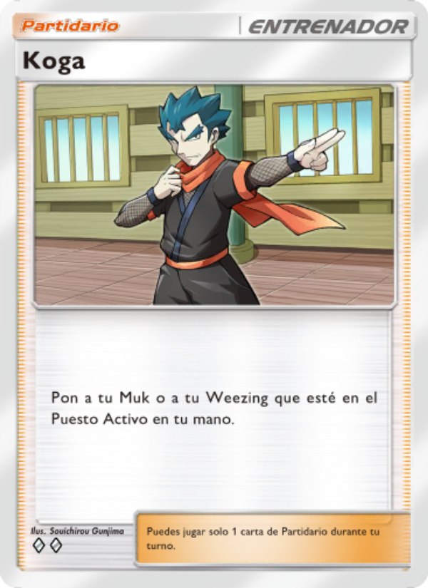 Koga 222 — Genes Formidables (Spanish Pokémon TCG card)