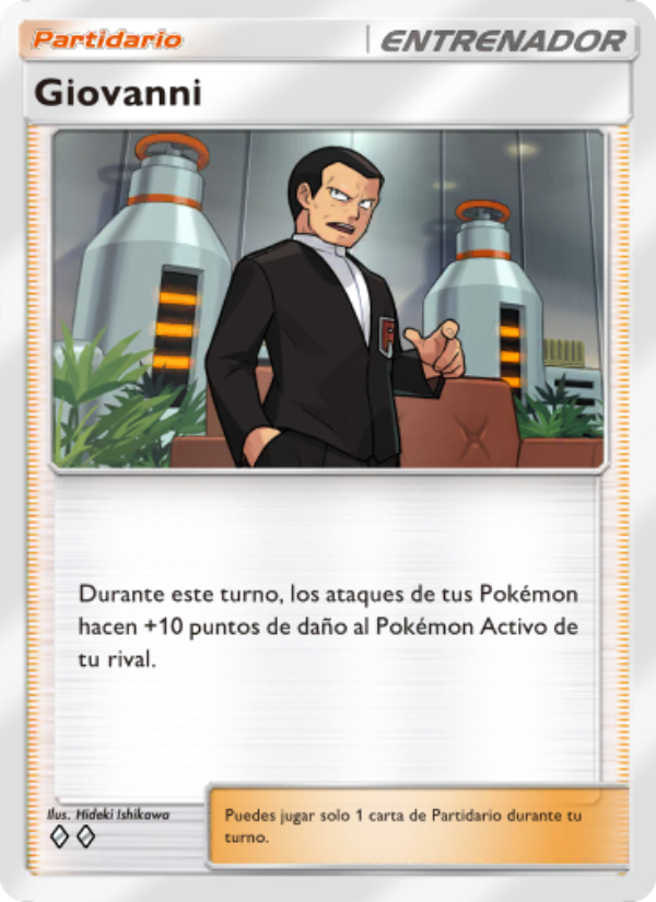 Giovanni 223 — Genes Formidables (Spanish Pokémon TCG card)