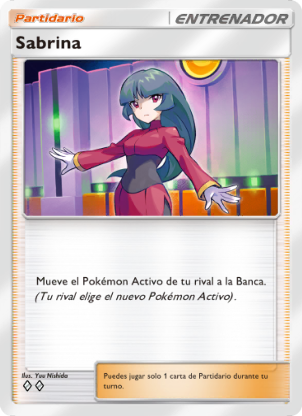 Sabrina 225 — Genes Formidables (Spanish Pokémon TCG card)
