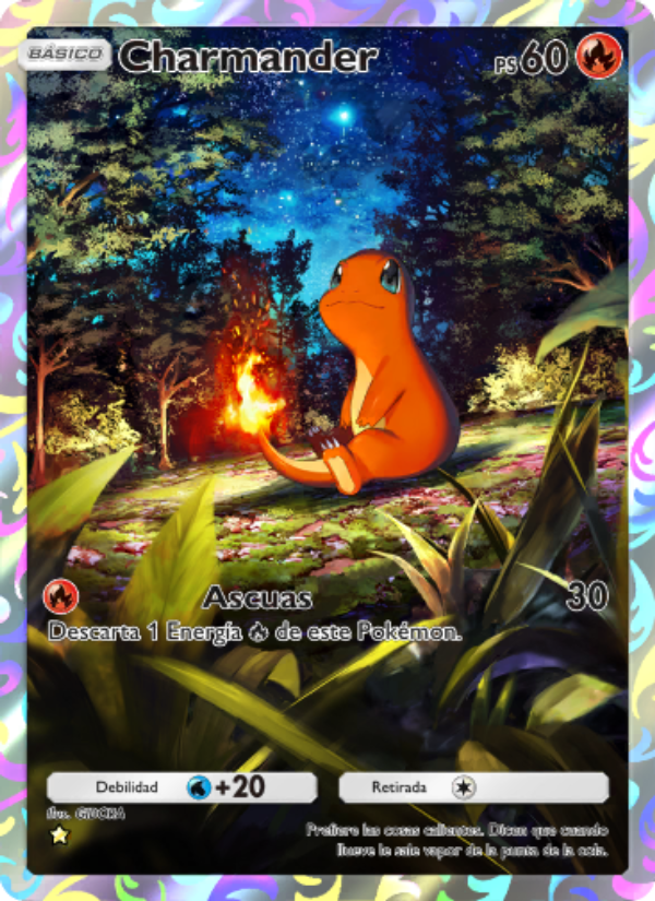 Charmander 230 — Genes Formidables (Spanish Pokémon TCG card)