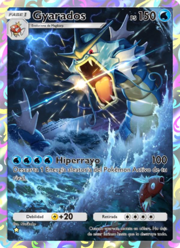 Gyarados 233 — Genes Formidables (Spanish Pokémon TCG card)