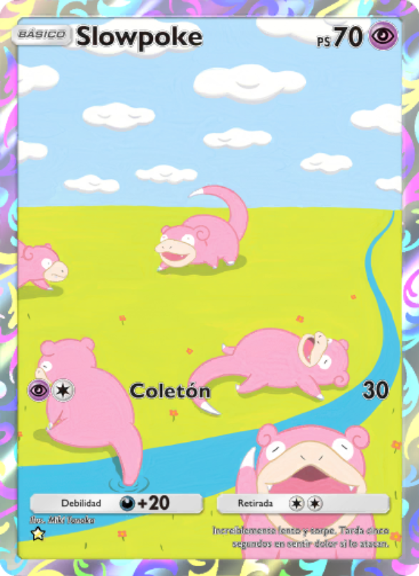Slowpoke 237 — Genes Formidables (Spanish Pokémon TCG card)