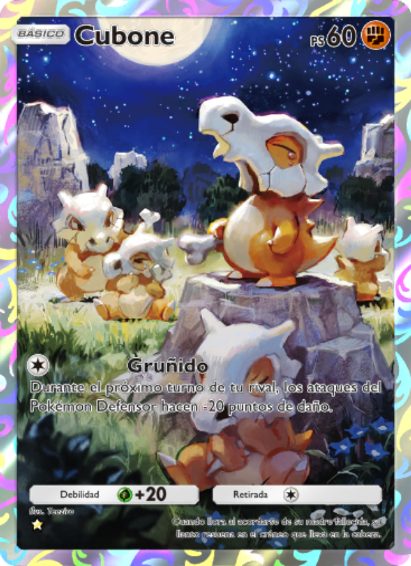 Cubone 239 — Genes Formidables (Spanish Pokémon TCG card)