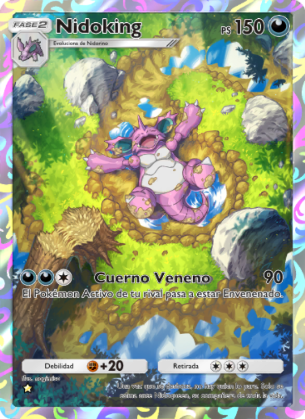 Nidoking 241 — Genes Formidables (Spanish Pokémon TCG card)