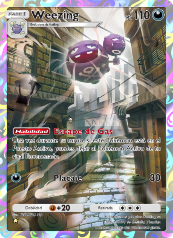 Weezing 243 — Genes Formidables (Spanish Pokémon TCG card)