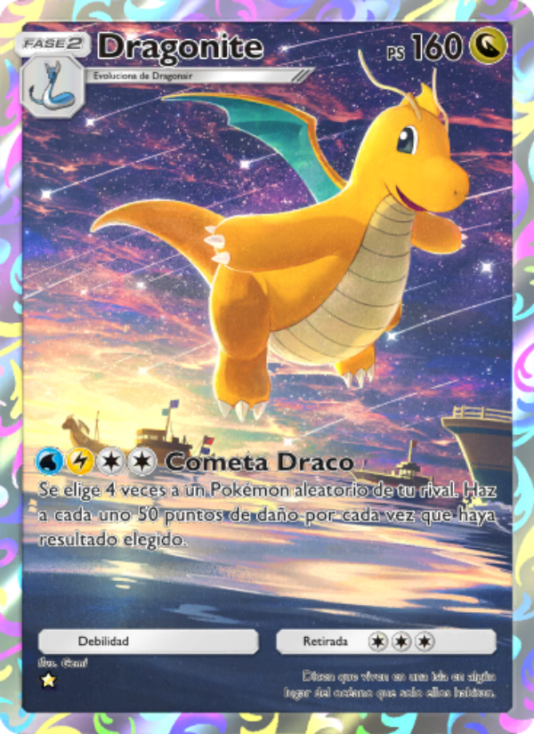 Dragonite 244 — Genes Formidables (Spanish Pokémon TCG card)