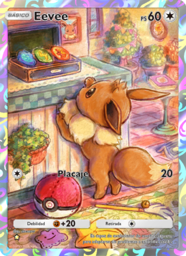 Eevee 248 — Genes Formidables (Spanish Pokémon TCG card)