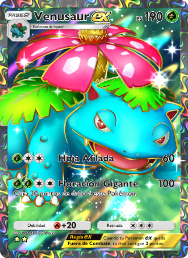 Venusaur ex 251 — Genes Formidables (Spanish Pokémon TCG card)