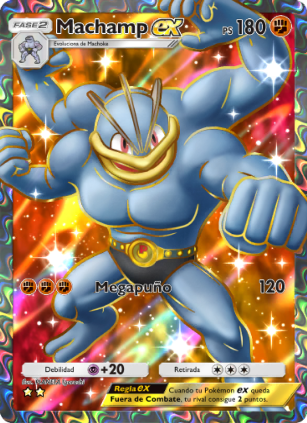 Machamp ex 263 — Genes Formidables (Spanish Pokémon TCG card)