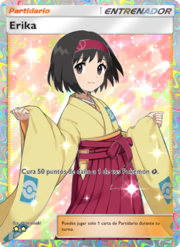 Erika 266 — Genes Formidables (Spanish Pokémon TCG card)