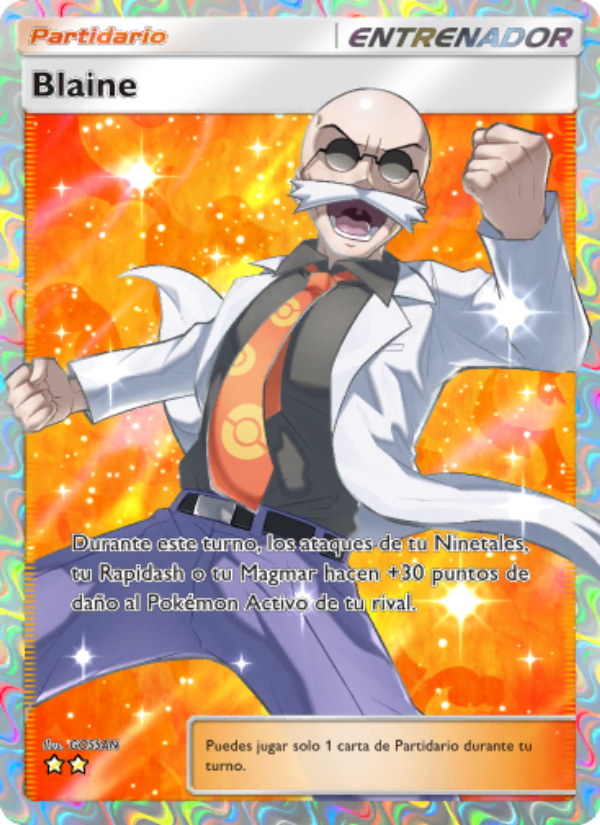 Blaine 268 — Genes Formidables (Spanish Pokémon TCG card)