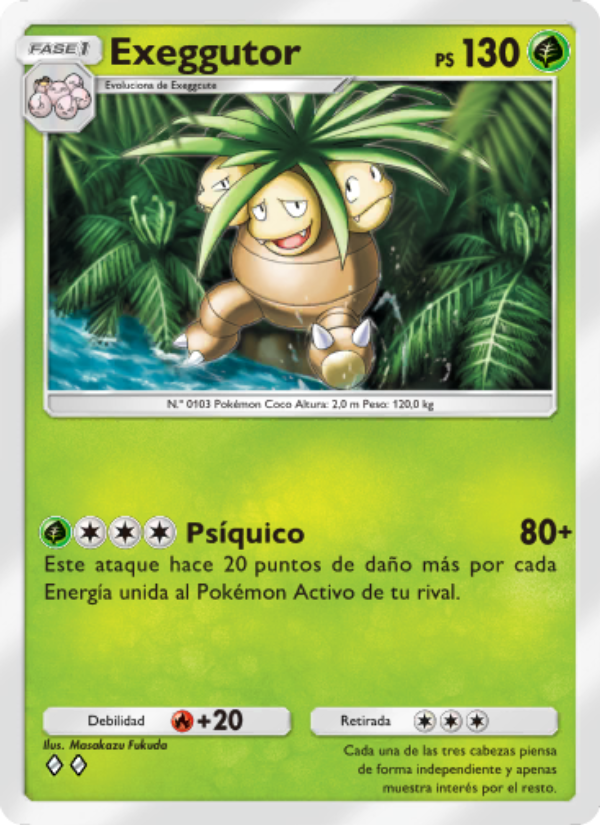 Exeggutor 002 — La Isla Singular (Spanish Pokémon TCG card)