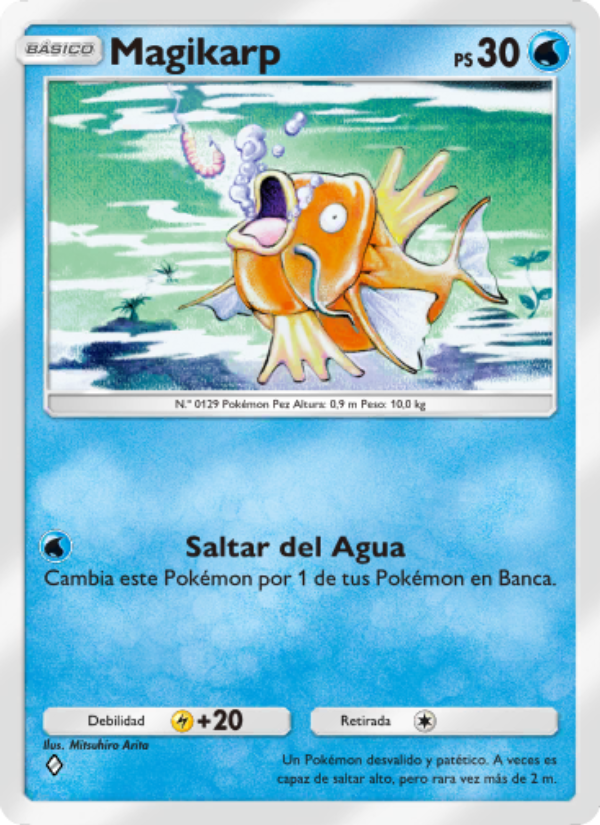 Magikarp 017 — La Isla Singular (Spanish Pokémon TCG card)