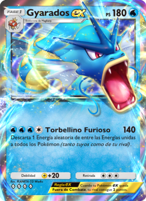 Gyarados ex 018 — La Isla Singular (Spanish Pokémon TCG card)