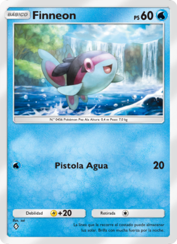 Finneon 020 — La Isla Singular (Spanish Pokémon TCG card)