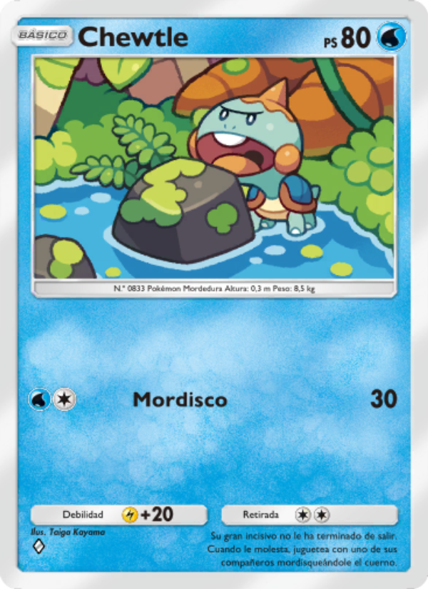 Chewtle 022 — La Isla Singular (Spanish Pokémon TCG card)