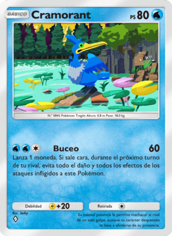 Cramorant 024 — La Isla Singular (Spanish Pokémon TCG card)