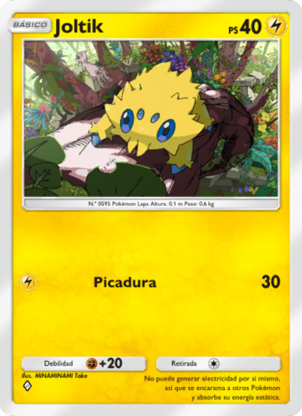Joltik 028 — La Isla Singular (Spanish Pokémon TCG card)