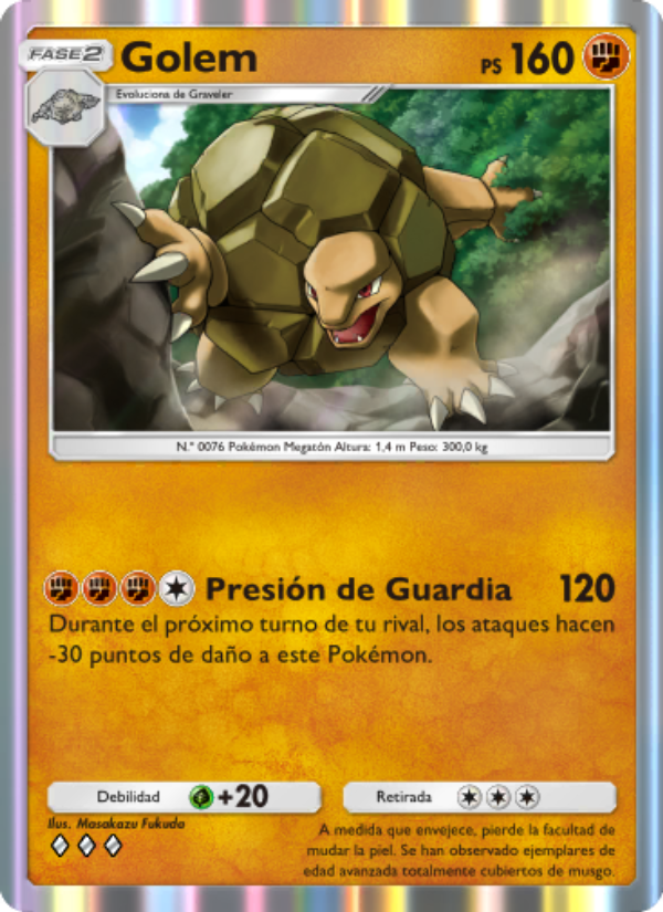 Golem 045 — La Isla Singular (Spanish Pokémon TCG card)