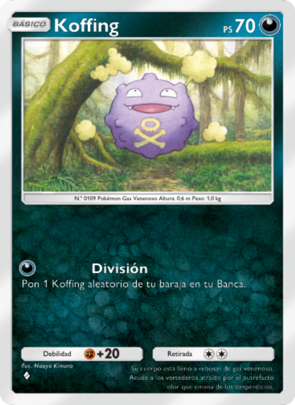 Koffing 049 — La Isla Singular (Spanish Pokémon TCG card)