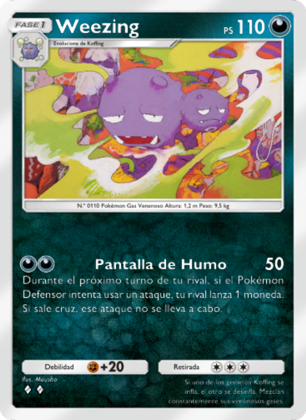 Weezing 050 — La Isla Singular (Spanish Pokémon TCG card)