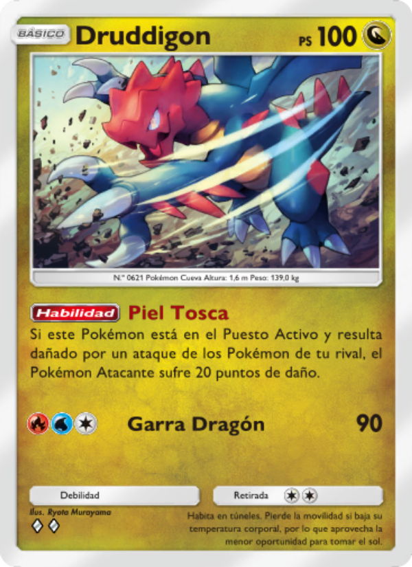 Druddigon 056 — La Isla Singular (Spanish Pokémon TCG card)
