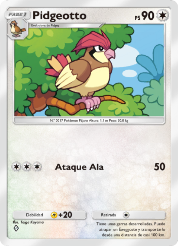 Pidgeotto 058 — La Isla Singular (Spanish Pokémon TCG card)