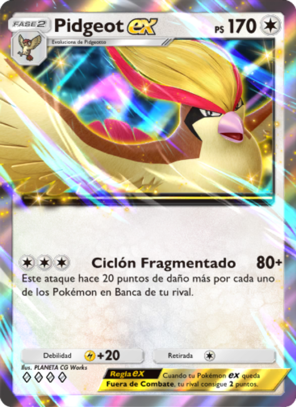 Pidgeot ex 059 — La Isla Singular (Spanish Pokémon TCG card)