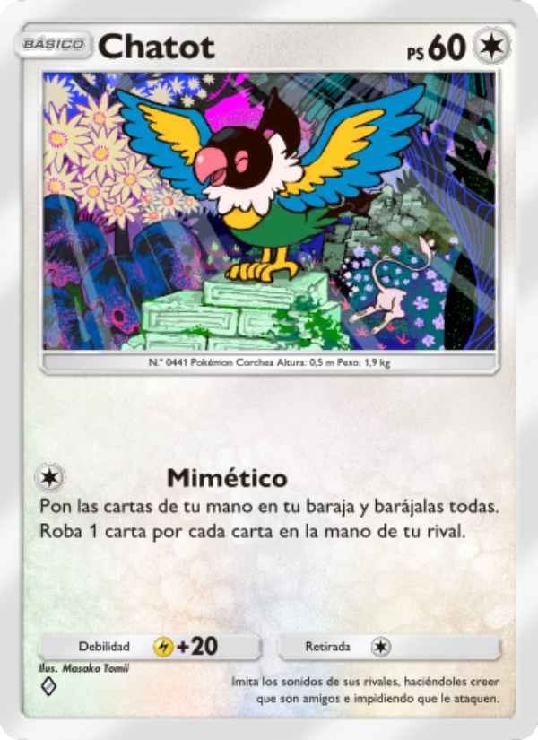 Chatot 062 — La Isla Singular (Spanish Pokémon TCG card)