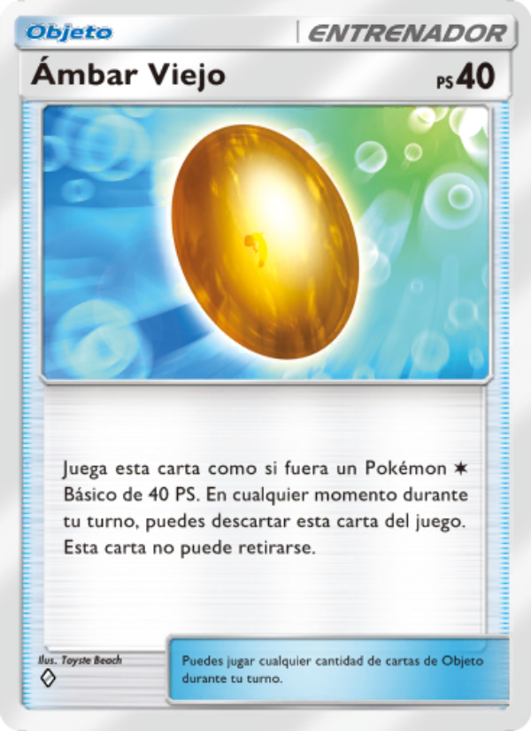 Ámbar Viejo 063 — La Isla Singular (Spanish Pokémon TCG card)