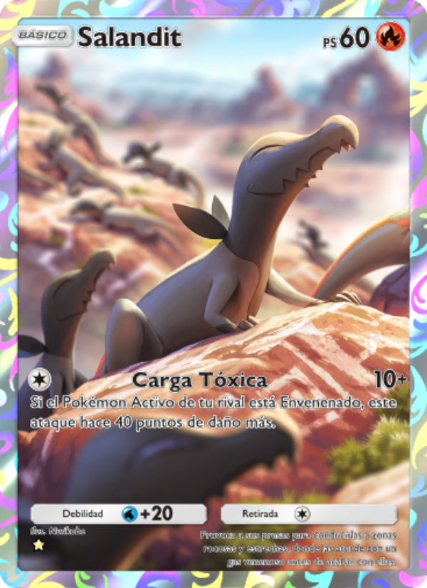 Salandit 071 — La Isla Singular (Spanish Pokémon TCG card)
