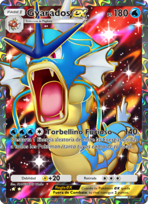 Gyarados ex 076 — La Isla Singular (Spanish Pokémon TCG card)