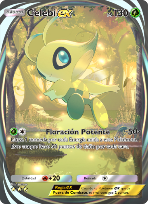Celebi ex 085 — La Isla Singular (Spanish Pokémon TCG card)